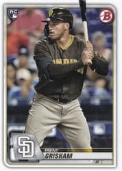 2020 Bowman Base Set Trent Grisham #83 card