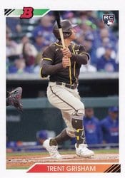 2020 Bowman Heritage Base Set Trent Grisham #83 card