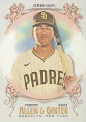 2021 Topps Allen & Ginter Base Set Trent Grisham #327 card