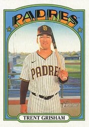 2021 Topps Heritage Base Set Trent Grisham #232 card
