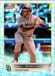 2022 Topps Chrome Logofractor Edition Base Set Trent Grisham #46 card