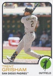 2022 Topps Heritage Base Set Trent Grisham #190 card