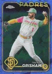 2024 Topps Chrome Sapphire Edition Base Set Trent Grisham #157 card