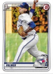 2020 Bowman Draft Base Set Trent Palmer #BD-138 card