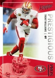 2022 Panini Prestige Prestigious Pros Trent Williams #PP-22 card