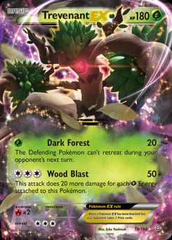 Primal Clash Trevenant-EX #19 card