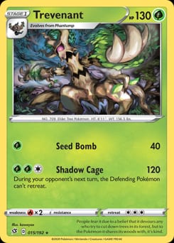 Rebel Clash Trevenant #15 card