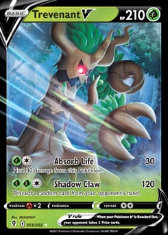 Evolving Skies Trevenant V #13 card