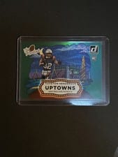 2025 Donruss Rookies & Highlights The Rookies Uptowns Horizontal Green TreVeyon Henderson #TRU-6 card