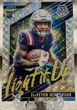 2025 Panini Mosaic Light It Up Mosaic TreVeyon Henderson #10 card