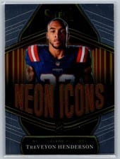 2025 Panini Select Neon Icons TreVeyon Henderson #16 card