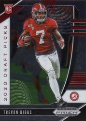 2020 Panini Prizm Draft Picks Base Set Trevon Diggs #163 card