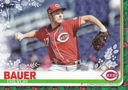 2019 Topps Holiday Base Set Trevor Bauer #HW1 card