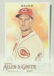 2020 Topps Allen & Ginter Base Set Trevor Bauer #296 card