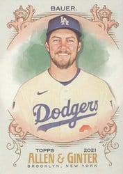 2021 Topps Allen & Ginter Base Set Trevor Bauer #208 card