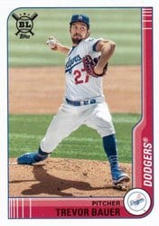 2021 Topps Big League Base Set Trevor Bauer #34 card