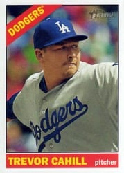 2015 Topps Heritage Base Set Trevor Cahill #595 card