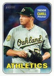 2018 Topps Heritage Base Set Trevor Cahill #533 card