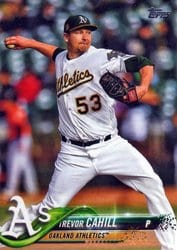 2018 Topps Update Base Set Trevor Cahill #US235 card