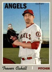 2019 Topps Heritage Base Set Trevor Cahill #536 card