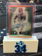 2024 Bowman University Chrome 1955 Bowman Autographs Set Trevor Etienne #55BV-TE card