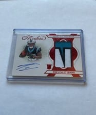 2025 Panini Flawless Rookie Patch Autographs Trevor Etienne #25 card