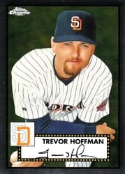 2021 Topps Chrome Platinum Anniversary Base Set Trevor Hoffman #642 card