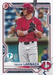 2021 Bowman 1st Edition Base Set Trevor Larnach #BP-80 card
