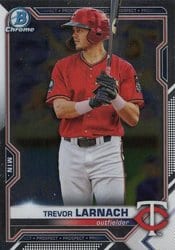 2021 Bowman Chrome Prospects Trevor Larnach #BCP-80 card