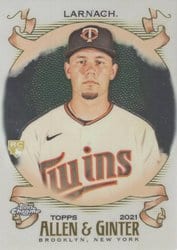 2021 Topps Allen & Ginter Chrome Base Set Trevor Larnach #272 card
