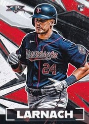 2021 Topps Fire Base Set Trevor Larnach #137 card