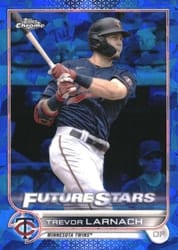 2022 Topps Chrome Sapphire Edition Base Set Trevor Larnach #596 card