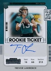 2021 Panini Contenders Base Set Trevor Lawrence #101 card