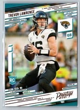 2021 Panini Prestige Trevor Lawrence Xtra Points Blue #201 card