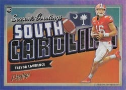 2021 Panini Prestige Seasons Greetings Trevor Lawrence #SG-1 card