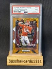 2021 Panini Prizm Draft Picks Trevor Lawrence Orange Pulsar Prizm #181 card