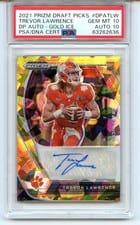 2021 Panini Prizm Draft Picks Autographs Trevor Lawrence #DPA-TLW card