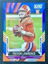 2021 Panini Score Trevor Lawrence Artist's Proof #301 card