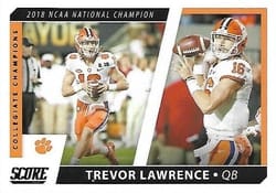 2021 Score Collegiate Champions Trevor Lawrence #CC10 card