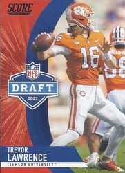 2021 Score NFL Draft Trevor Lawrence #D1 card