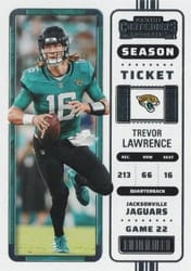 2022 Panini Contenders Base Set Trevor Lawrence #51 card