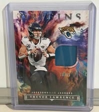 2022 Panini Origins Future Fabrics Trevor Lawrence #FF-TLR card