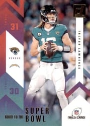 2023 Donruss Road to the Super Bowl Wild Card Trevor Lawrence #RTSBW-TL card