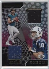 2021 Panini Illusions Rookie Idols Dual Memorabilia Trevor Lawrence / Peyton Manning #RI-TP card