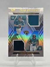2022 Panini XR Team Materials Trevor Lawrence / Travon Walker #TM-19 card