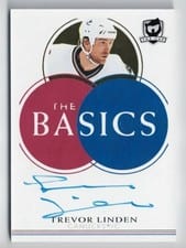 2021-22 Upper Deck The Cup The Basics Autograph Trevor Linden #TB-TL card