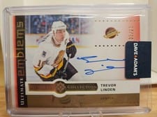2024-25 Upper Deck Ultimate Collection Ultimate Emblems Autograph Trevor Linden #UE-TL card