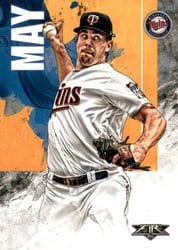 2019 Topps Fire Base Set Trevor May #145 card