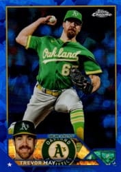 2023 Topps Chrome Update Sapphire Edition Base Set Trevor May #USCS86 card