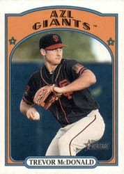 2021 Topps Heritage Minor League Base Set Trevor McDonald #29 card